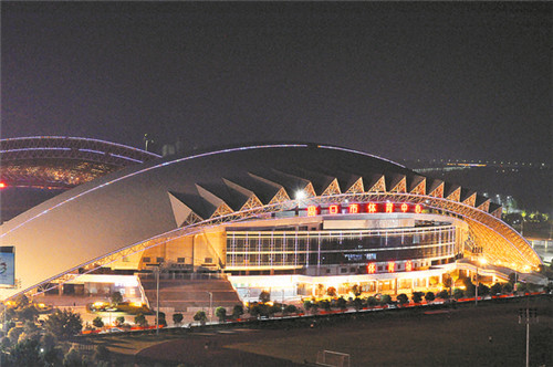 東新區(qū)夜色璀璨，如詩如畫