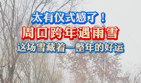 太有儀式感了！周口跨年遇雨雪 這場雪藏著一整年的好運